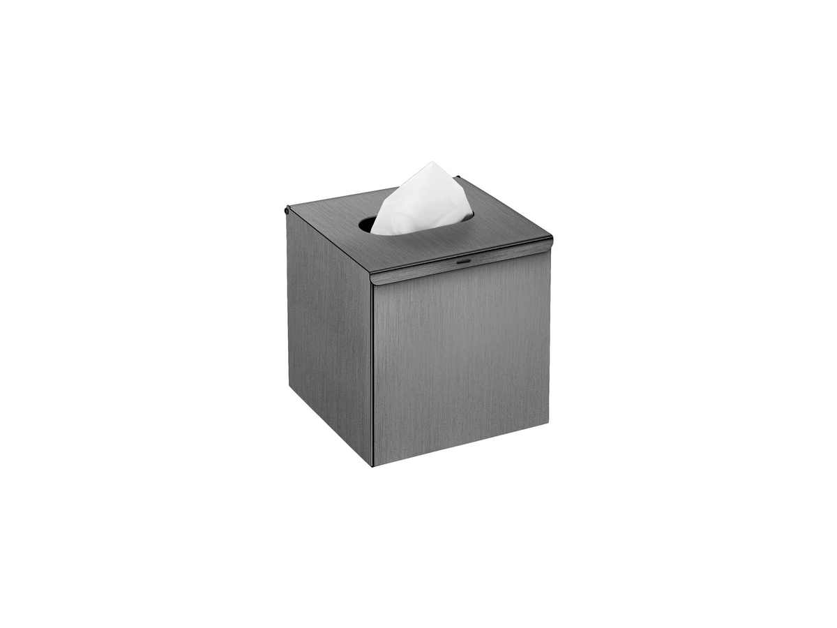00106-PVD-05BR Tissue Box Free standing | Wall mounted (AISI 304) PVD Gun Metal Brushed SANCO - Image 1