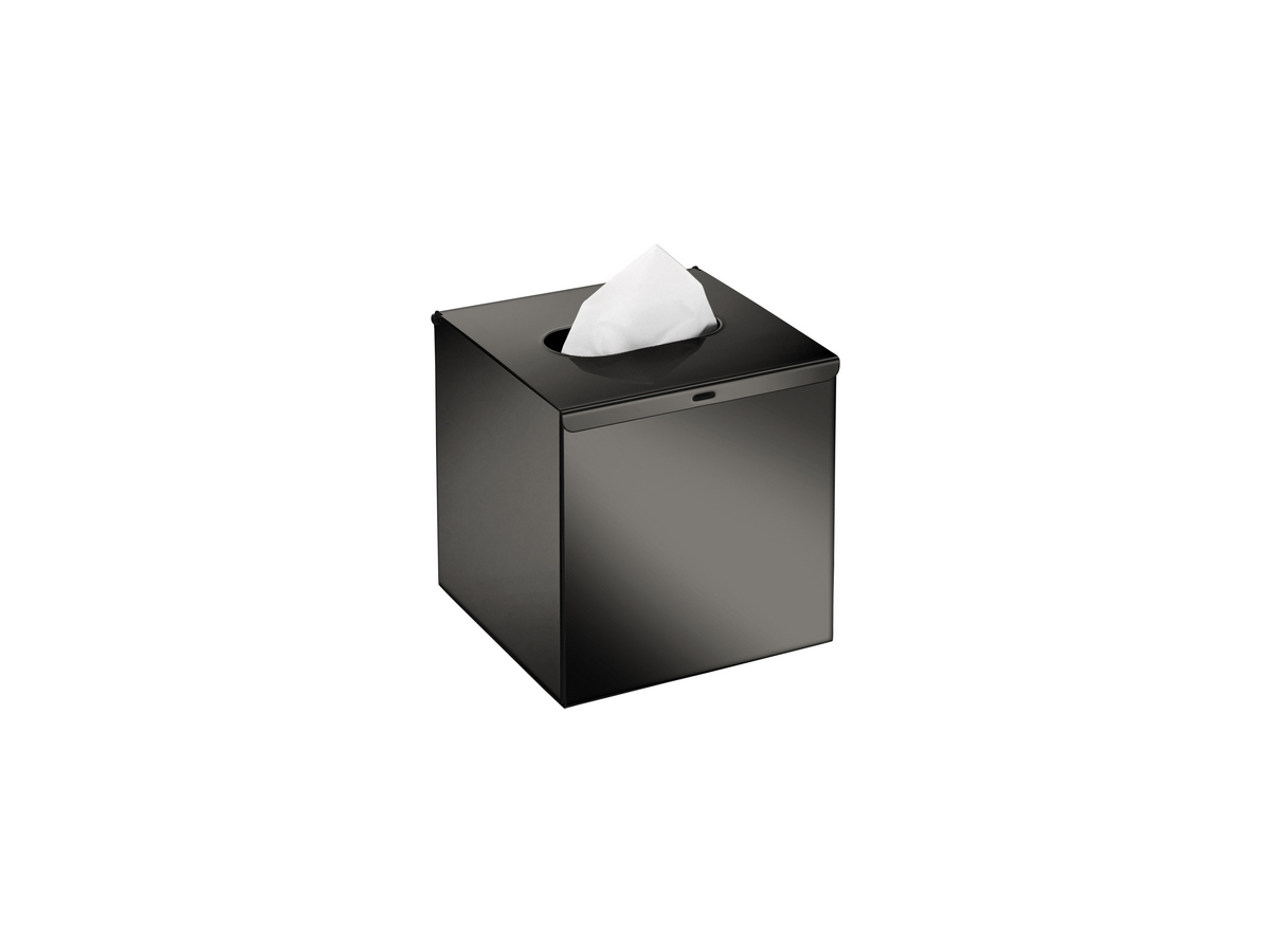00106-PVD-05PL Tissue Box Free standing | Wall mounted (AISI 304) PVD Gun Metal Polished SANCO - Image 1