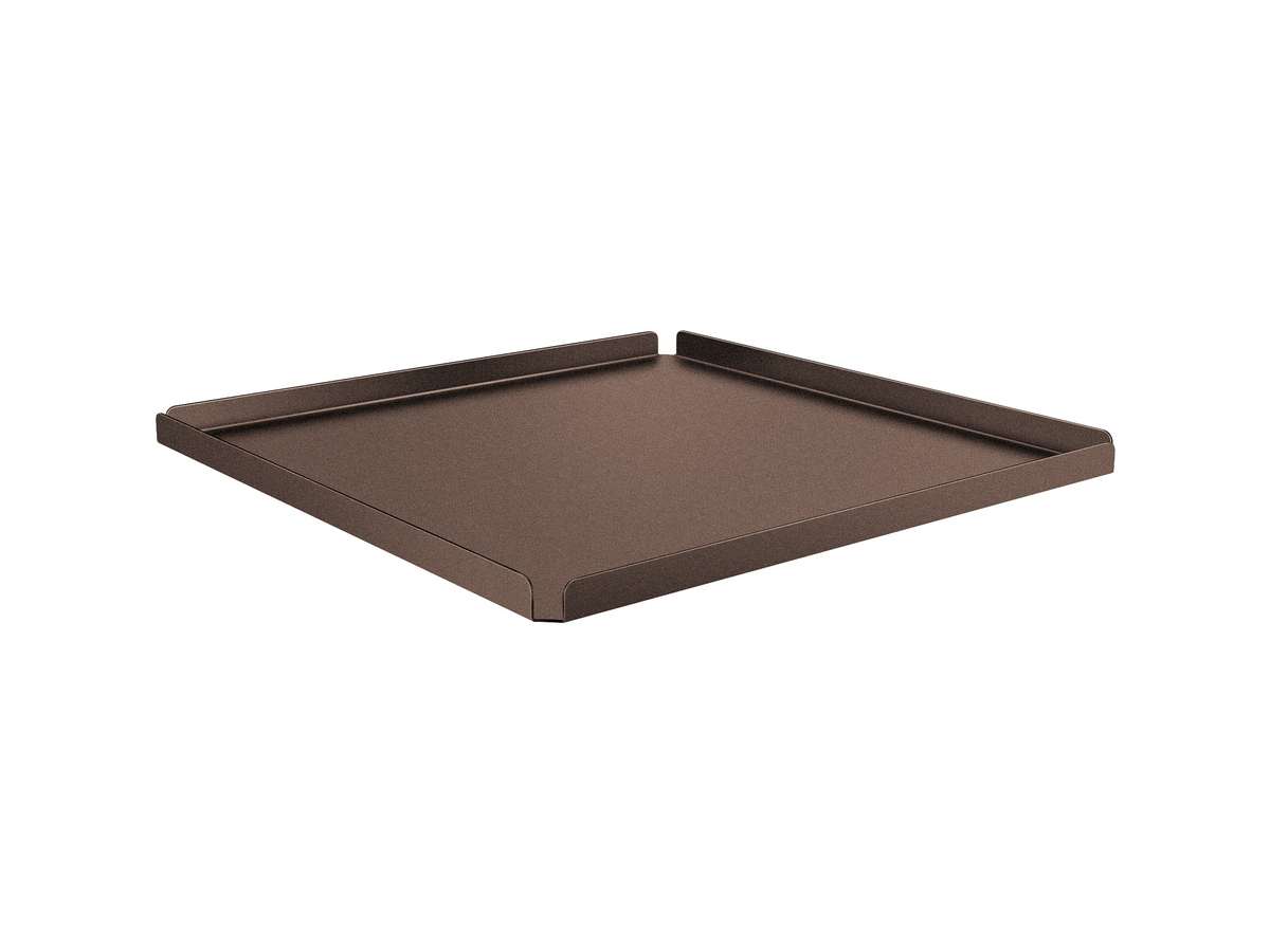 00134-Α75 Coffee tray (AISI 304) Wenge Grain SANCO - Image 1