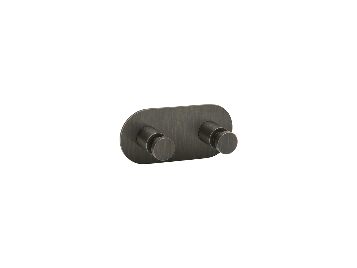 00646-DM25 Διπλό Άγκιστρο Μπουρνουζιού Dark Bronze Mat SANCO - Image 1