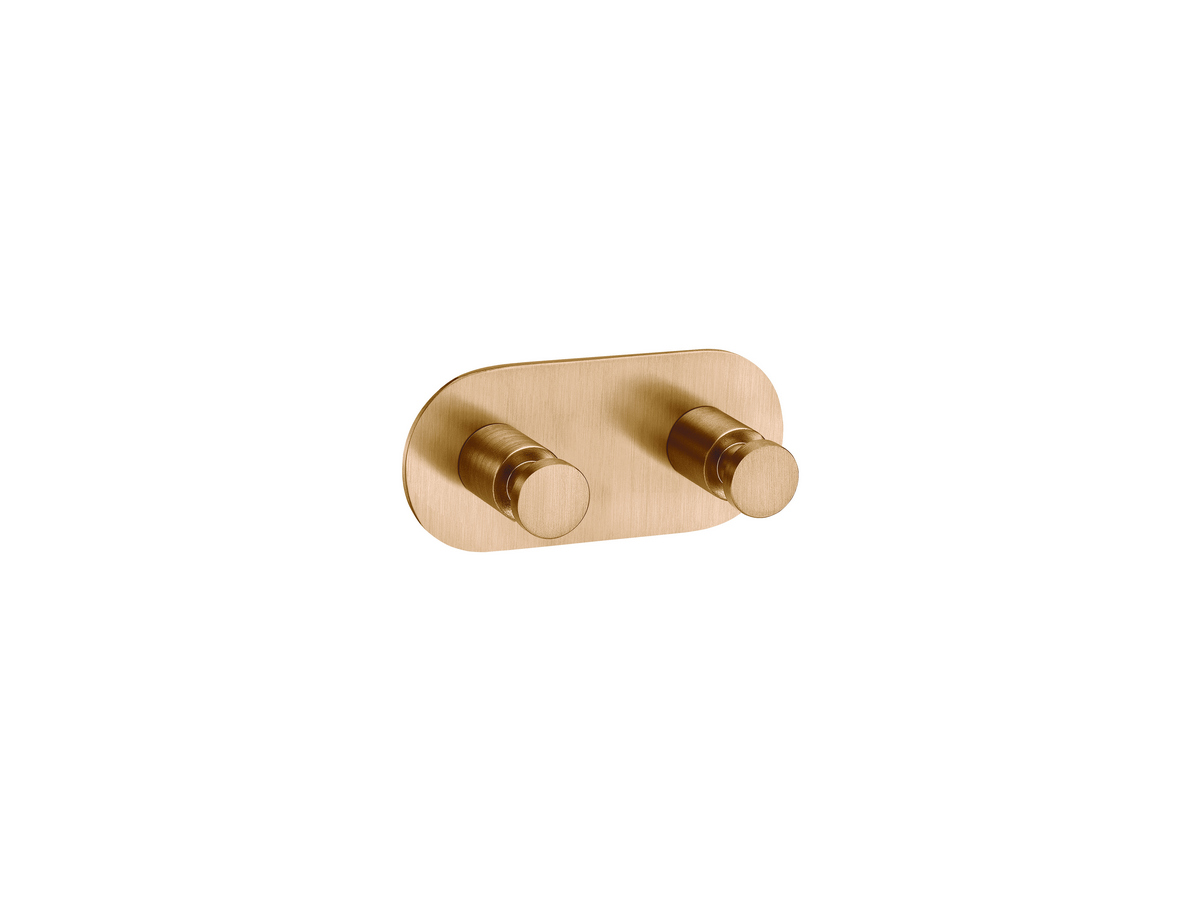 00646-PVD-01BR Διπλό Άγκιστρο Μπουρνουζιού PVD Warm Bronze Brushed SANCO - Image 1