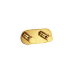 Διπλό Άγκιστρο Μπουρνουζιού PVD Golden Brass Polished SANCO