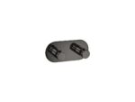 Διπλό Άγκιστρο Μπουρνουζιού PVD Gun Metal Polished SANCO