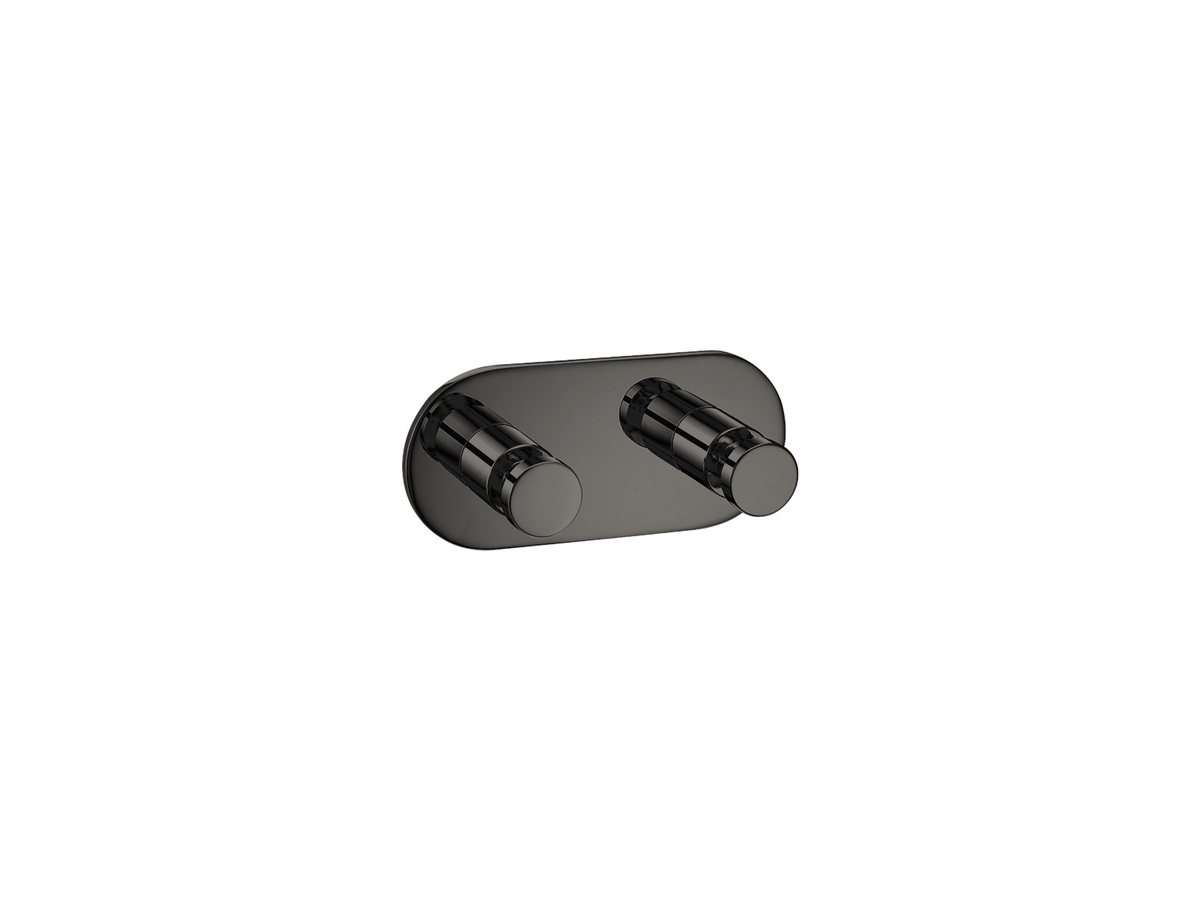 00646-PVD-05PL Διπλό Άγκιστρο Μπουρνουζιού PVD Gun Metal Polished SANCO - Image 1