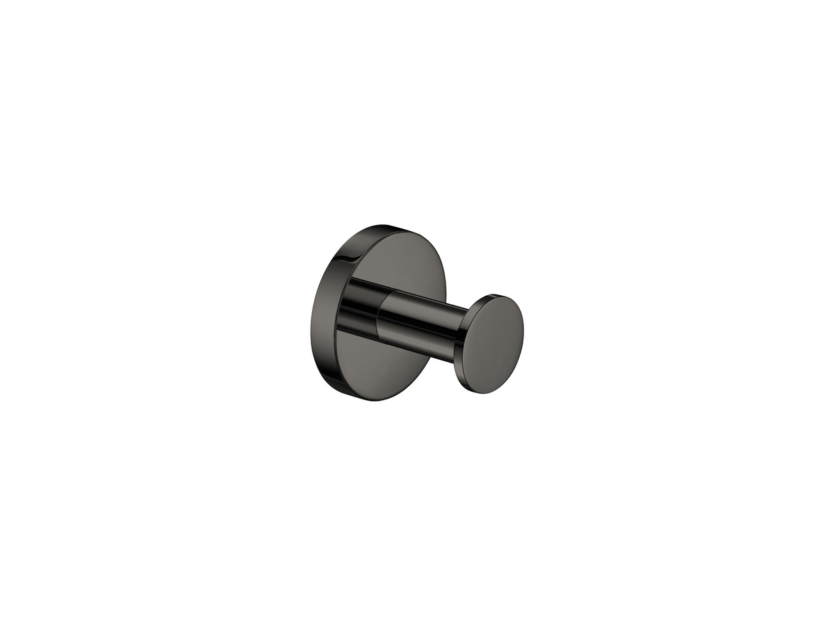 00650-PVD-05PL Μονό Άγκιστρο Μπουρνουζιού PVD Gun Metal Polished SANCO - Image 1