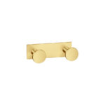 Διπλό Άγκιστρο Μπουρνουζιού PVD Golden Brass Brushed SANCO