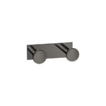 Διπλό Άγκιστρο Μπουρνουζιού PVD Gun Metal Polished SANCO