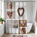 Κουρτίνα μπάνιου polyester 180x200 cm Eurocasa