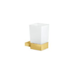 Glass Holder wall Mounted PVD Golden Brass Brushed SANCO