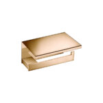 Toilet Roll Holder with cover PVD Warm Bronze Polished SANCO