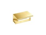 Toilet Roll Holder with cover PVD Golden Brass Brushed SANCO