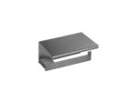Toilet Roll Holder with cover PVD Gun Metal Brushed SANCO
