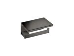 Toilet Roll Holder with cover PVD Gun Metal Polished SANCO