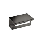 Toilet Roll Holder with cover PVD Gun Metal Polished SANCO