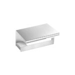 Toilet Roll Holder with cover PVD Νίκελ Steel SANCO