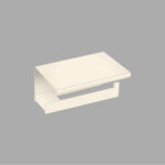 Toilet Roll Holder with cover Μπεζ Ματ SANCO