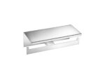 Double Toilet Roll Holder with cover Χρωμέ SANCO