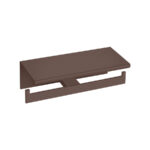 Double Toilet Roll Holder with cover Wenge Grain SANCO