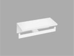 Double Toilet Roll Holder with cover Λευκό Ματ SANCO