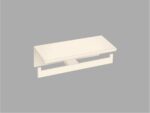 Double Toilet Roll Holder with cover Μπεζ Ματ SANCO