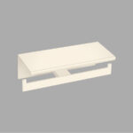 Double Toilet Roll Holder with cover Μπεζ Ματ SANCO