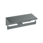 Double Toilet Roll Holder with cover Ανθρακί Grain SANCO