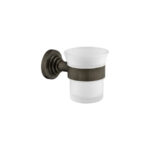 Glass Holder wall Mounted Dark Bronze Mat SANCO