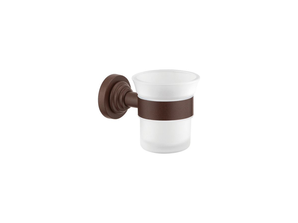 120501-Α75 Glass Holder wall Mounted Wenge Grain SANCO - Image 1