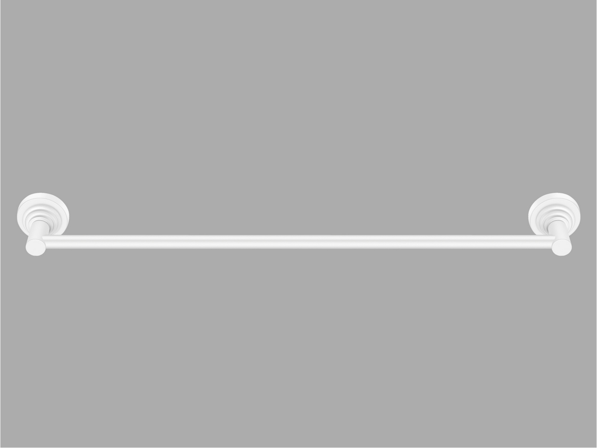 120504-Μ101 Single Towel Rail (60cm) Λευκό Ματ SANCO - Image 1