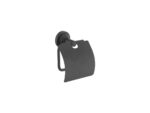 Toilet Roll Holder with cover Σκούρο Γραφίτη SANCO