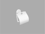 Toilet Roll Holder with cover Λευκό Ματ SANCO