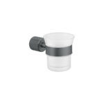 Glass Holder wall Mounted Ανθρακί Grain SANCO