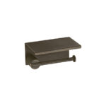 Toilet Roll Holder with cover Dark Bronze Mat SANCO