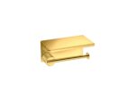Toilet Roll Holder with cover PVD Golden Brass Polished SANCO