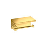 Toilet Roll Holder with cover PVD Golden Brass Polished SANCO