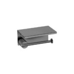 Toilet Roll Holder with cover PVD Gun Metal Brushed SANCO