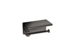 Toilet Roll Holder with cover PVD Gun Metal Polished SANCO