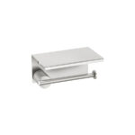 Toilet Roll Holder with cover PVD Νίκελ Steel SANCO