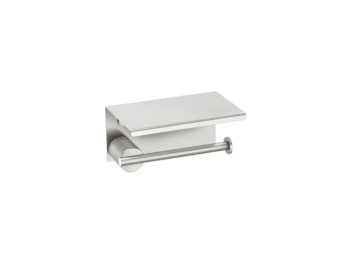 121107-PVD-11BR Toilet Roll Holder with cover PVD Νίκελ Steel SANCO - Image 1