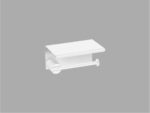 Toilet Roll Holder with cover Λευκό Ματ SANCO