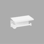 Toilet Roll Holder with cover Λευκό Ματ SANCO