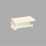 Toilet Roll Holder with cover Μπεζ Ματ SANCO
