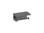 Toilet Roll Holder with cover Ανθρακί Grain SANCO