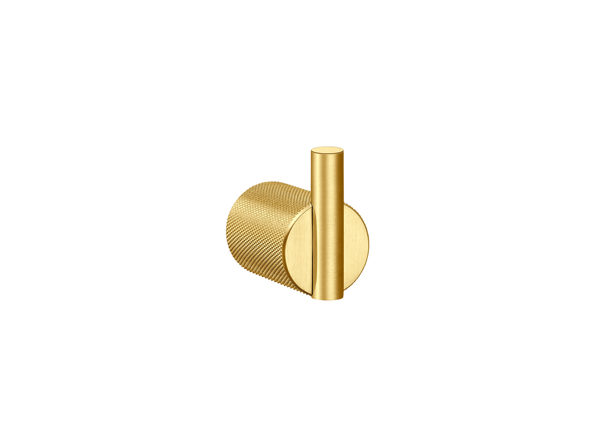 121108-PVD-02BR Μονό Άγκιστρο Μπουρνουζιού PVD Golden Brass Brushed SANCO - Image 1