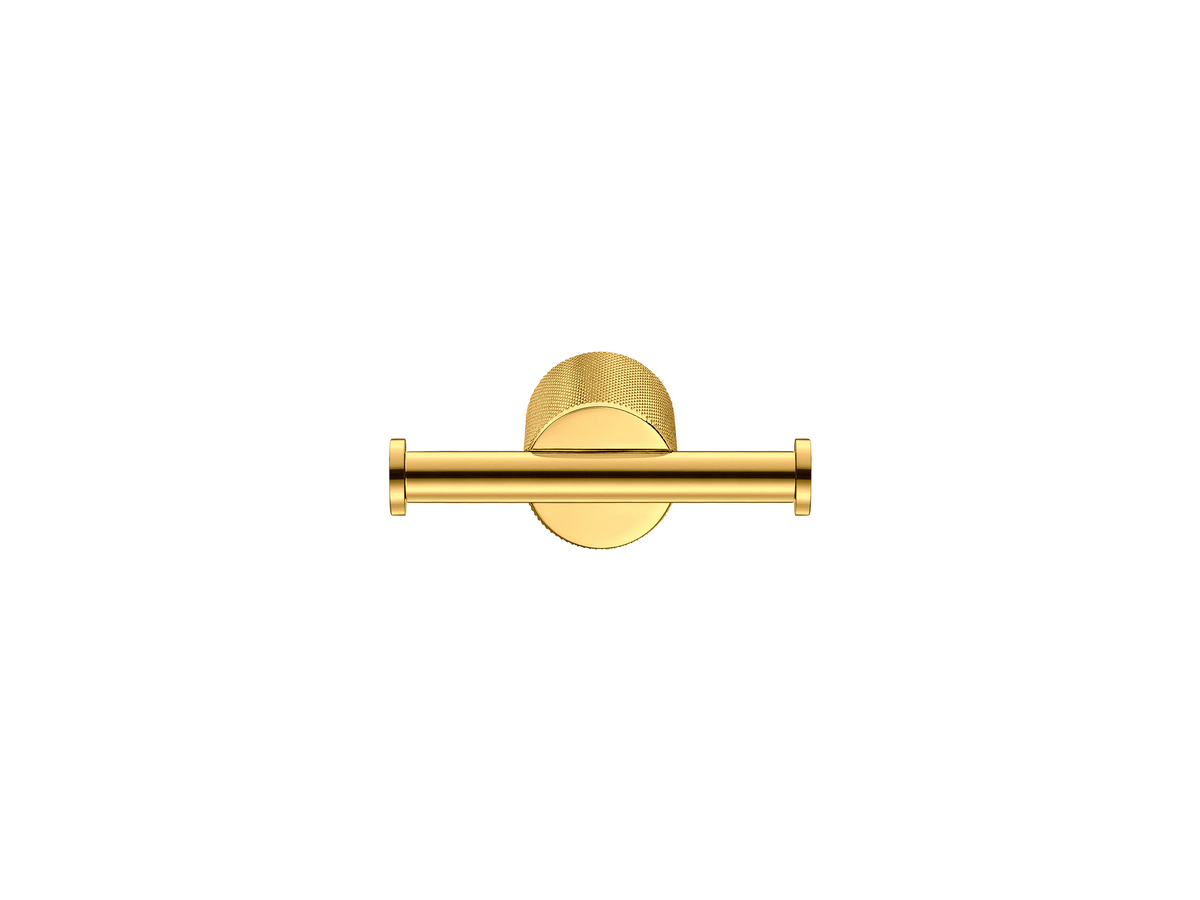 121118-PVD-02PL Διπλό Άγκιστρο Μπουρνουζιού PVD Golden Brass Polished SANCO - Image 1