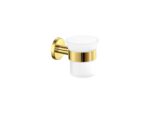 Glass Holder wall Mounted PVD Golden Brass Polished SANCO