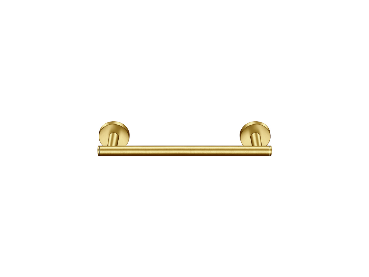 121204-30-PVD-02BR Single Towel Rail (30cm) PVD Golden Brass Brushed SANCO - Image 1