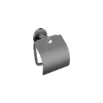 Toilet Roll Holder with cover PVD Gun Metal Brushed SANCO