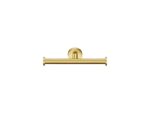 Double Toilet Roll Holder PVD Golden Brass Brushed SANCO