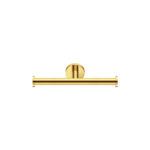 Double Toilet Roll Holder PVD Golden Brass Polished SANCO